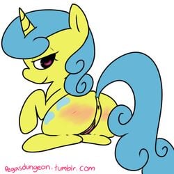 anus ass equine friendship_is_magic horn lemon_hearts my_little_pony pussy solo unicorn