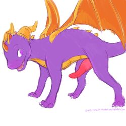 dragon electrikedeathstrike male male_only solo spyro spyro_the_dragon tagme