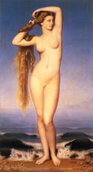 1girls ancient_greece ancient_history ancient_rome aphrodite aphrodite_(greek_mythology) areolae beach blonde_hair breasts completely_nude completely_nude_female divine_slut eugene-emmanuel_amaury_duval female female_only fine_art front_view full_body greek_mythology greek_toe history long_hair looking_away mythology naked naked_female navel nipples nude nude_female ocean outdoors painting painting_(artwork) pussy roman_mythology shell solo solo_female straight_hair tagme traditional_art traditional_media_(artwork) venus