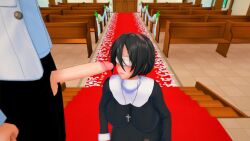 1boy all_the_way_to_the_base big_penis blowjob church cum_in_mouth cum_in_throat deepthroat female holding_head holding_partner kneeling lifes_payback looking_at_partner looking_at_penis nun patreon tight_throat vinkawa