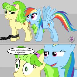 3pac friendship_is_magic ms._peachbottom_(mlp) my_little_pony rainbow_dash_(mlp) smooth_skin