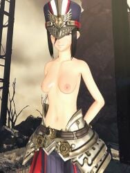 1girls 3d animated animated black_hair eyro3dcg female female_only monolith_soft morag_ladair_(xenoblade) nipples nude nude_female small_breasts soldier tagme tomboy xenoblade_(series) xenoblade_chronicles_2