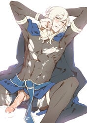 cum fire_emblem fire_emblem_awakening girly libra_(fire_emblem) male multiple_males nipples penis torn_clothing trap yaoi