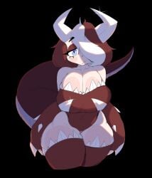 big_breasts demon_costume demon_girl demon_horns naomii64 thick_thighs