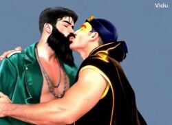 ai_generated gay gay_kissing just_dance rasputin_(just_dance) tagme the_traveler_(just_dance) video