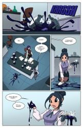 colored comic corruption goo_transformation jolly_jack scientist symbiote the_goo_(comic) transformation yuri