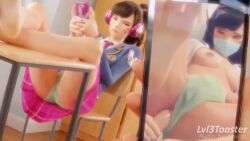 1boy 1girls 3d academy_d.va anal anal_insertion anal_masturbation anal_penetration animated areola ass blizzard_entertainment blue_toenails d.va dildo dildo_in_ass dirty feet female hi_res highres juxtaposition large_ass large_breasts light-skinned_female light-skinned_male light_skin lvl3toaster male mask masturbation medical_mask mp4 naughty nipples no_bra no_socks oblivious overwatch panties panties_aside pantyshot penetration phone school school_uniform schoolgirl sex_toy shoe_dangle short_playtime shorter_than_30_seconds slut slutty_outfit soles sound sound_effects tagme teenage_girl teenager thick_ass thick_thighs unaware underwear upskirt video volkor voluptuous wide_hips