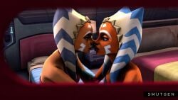 ahsoka_tano ai_generated alien_girl animated clone_wars clone_whores coruscant incest kissing lesbian_kiss making_out no_sound orange_skin peeping peeping_tom selfcest smutgen star_wars tagme togruta twincest twins video yuri