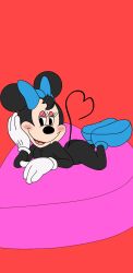 anthro ass blackmercurius_(artist) breasts disney female furry laying_on_bed minnie_mouse naked nude pinup pose tzalanti_(artist)