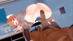 3d cum cum_drip cum_in_pussy cum_inside cum_on_body cum_on_clothes cum_on_stockings dark-skinned_male dark_skin doki_doki_literature_club dripping_cum female huge_cock human human_only interracial koikatsu light-skinned_female light_skin male male/female mashirosolera monika_(doki_doki_literature_club) peace_sign