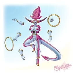 1:1 2021 2_horns absurd_res anthro areola artist_name breasts digital_media_(artwork) english_text female fingers floating_arms generation_6_pokemon genitals hair hi_res hoopa hoopa_(unbound) horn latiar legendary_pokemon nails nintendo nipples number pokemon pokemon_(species) pokemorph pussy ring simple_background solo tail text white_sclera