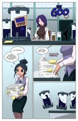 colored comic corruption goo_transformation jolly_jack scientist symbiote the_goo_(comic) transformation yuri