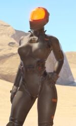 3d armor black_clothing chinese_stealth_suit clothing faceless_female fallout female_only helmet hips mask masked_female outdoors prometheoos skin_tight solo source_filmmaker thighs tight_clothing visor