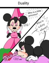 anthro ass blackmercurius_(artist) costume disney female furry minnie_mouse mouse text tzalanti_(artist)