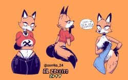 16:10 absurd_res anthro breasts canid canine female fox hi_res littlefox_24-7 louis_mother_(littlefox_24-7) mammal nude solo swastika unknown_artist widescreen