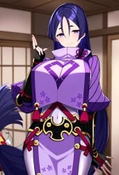 ai_generated big_breasts breasts fate/grand_order fate_(series) female keinovelnovelai minamoto_no_raikou_(fate) minamoto_no_raikou_(fate/grand_order) solo type-moon