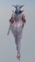 3d animated elf female leman night_elf pointy_ears tagme world_of_warcraft