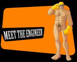 1boy balls cock dick engineer engineer_(team_fortress_2) male male_only penis solo team_fortress_2 valve valve_(company)