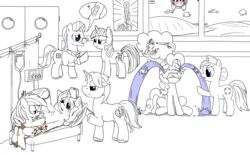 doctor_stable earth_pony equine female friendship_is_magic fur my_little_pony nurse_redheart pinkie_pie_(mlp) pipsqueak pony rainbow_dash_(mlp) smudge_proof straight_hair twilight_sparkle_(mlp)