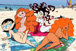 aged_up ass barbie_doll_anatomy beach breasts butt curly_hair elbow_gloves gloves ms._keane no_nipples nude powerpuff_girls princess_morbucks redhead sara_bellum sedusa tagme