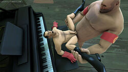 2boys 3d canon_couple cute gay giddy happy happy_sex heavy_(team_fortress_2) heavy_weapons_guy human human_male human_only love lovers loving_couple male male_only medic medic_(team_fortress_2) piano romantic romantic_couple source_filmmaker team_fortress_2 wholesome yaoi