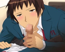 censored human itsuki_koizumi kyon male male_only multiple_males school suzumiya_haruhi_no_yuuutsu tagme yaoi