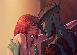 commander_shepard femshep javik mass_effect mass_effect_3 peachy56 prothean