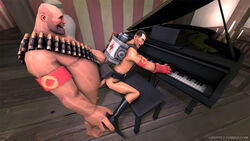 2boys 3d canon_couple cute gay giddy happy happy_sex heavy_(team_fortress_2) heavy_weapons_guy human human_male human_only love lovers loving_couple male male_only medic medic_(team_fortress_2) piano playing_music romantic romantic_couple sex source_filmmaker team_fortress_2 wholesome yaoi