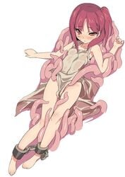 ambiguous_penetration blush covered_penetration dress implied_penetration implied_sex magi:_the_labyrinth_of_magic morgiana pink_eyes pink_hair sex_under_clothes sex_under_dress short_hair tagme tentacle tentacle_under_dress tentacles_under_clothes white_dress