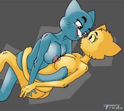 2013 cartoon_network crossover female fr0st furry katia_managan khajiit multiple_girls nicole_watterson oblivion prequel the_amazing_world_of_gumball the_elder_scrolls webcomic yuri