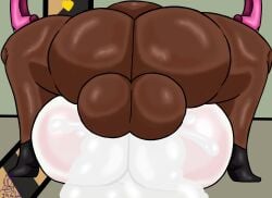 1futa 1girls ass ass_focus back_view balls balls_deep big_balls big_butt bubble_butt cum dark-skinned_futa dark-skinned_futanari dark_skin dat_ass dialogue duo ejaculation excessive_cum female female_penetrated femsub futa_on_female futadom futanari high_heels intersex its_archville king_of_greed light-skinned_female light_skin lobotomy_corporation magical_girl mating_press moaning on_back penetration pinned pinned_down project_moon queen_of_hatred self_upload sex signature thick_thighs thighs