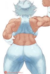 1girls ass back_view clothed clothed_female debonair_diamond duffmox female muscles muscular muscular_female tagme the_hunters_guild:_red_hood