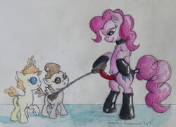 dominatrix friendship_is_magic headless_horsecock_(artist) my_little_pony pinkie_pie_(mlp) pound_cake_(mlp) pumpkin_cake_(mlp) straight_hair