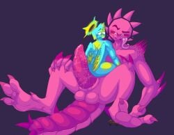 2boys anal_sex big_cock big_dick big_penis blitz_radius blixer blixer_(jsab) cinnamonroll69 claws cock cyan_(jsab) cyan_(just_shapes_and_beats) cyan_bluman cyan_body cyan_skin cyblitz dick gay gays jsab just_shapes_and_beats large_cock large_dick large_penis long_tongue male male/male naked naked_male non-human non-human_only paws penis pink_body pink_penis pink_skin sitting sitting_on_person size_difference smiling smiling_at_partner tongue_out