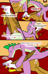 caluriri dragon friendship_is_magic gilda gilda_(mlp) gryphon my_little_pony spike spike_(mlp)