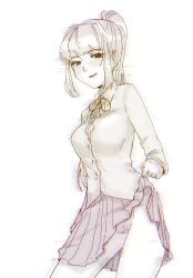 monika (doki doki literature club) from doki doki literature club