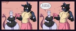 big_breasts breasts cleavage dewwy(dewwydartz) dewwydarts dewwydartz huge_breasts lucario mewtwo naomi_(dewwydartz) pokemon pokemon_(species) tagme thick_thighs wide_hips