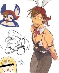 1boy bunny_boy captain_cori_(papa_louie) clothed clothing flipline flipline_studios male male_only papa_louie playboy_bunny robby_(papa_louie) sketch skinny solo_male video_game video_game_character video_game_franchise video_games yoli