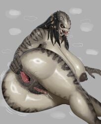 1girls alien alien_girl alien_milf big_breasts breasts female female_only female_yautja hairy_pussy im51nn5 large_breasts predator_(franchise) pubic_hair yautja