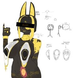 alternate_version_available anubian_jackal anubis anubis_(bom39) anus ass ass bare_thighs barely_clothed black_body black_hair black_nose body_markings bottomless breasts buttplug_insertion ear_piercing earrings egyptian egyptian_female egyptian_headdress egyptian_mythology escale eye_of_horus female female female_focus female_only furry furry_ears furry_female furry_only gold gold_eyes gold_jewelry golden_eyes hip_grab hips huge_ass huge_breasts jewelry nipple_clamps nipple_covers nipple_pinch no_humans no_panties nose_piercing nose_ring scarab spiky_buttplug thick thick_hips thick_legs thick_thighs thighhighs top_heavy topwear womb_tattoo x-ray yellow_eyes yellow_hair