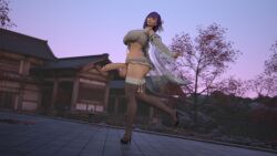 1futa 3d 3d_model ass auditour breasts daz_studio futa_only futanari large_breasts light-skinned_futanari light_skin natt_(auditour)