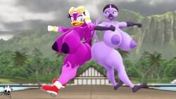 3d_(artwork) absurd_res ass attack beach_background beat_banger big_breasts big_butt breasts curvy_figure digital_media_(artwork) feathers female hi_res hip_check keryo_wolfe nude nude_female nudist purple_body purple_feathers sega sonic_(series) sonic_riders sonic_the_hedgehog_(series) source_filmmaker_(artwork) tail tail_feathers wave_the_swallow zoe_monroe