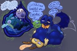 algebralien battle_for_dream_island battle_for_dream_island_again bfb bfdi bfdia burping four_(bfb) golf_ball_(bfdi) inside_stomach internal_view object_shows pussy smothered stomach_acid tail tennis_ball_(bfdi) tentacle_penis vore vore_belly x_(bfb)