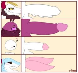 2_penises animal_genitalia animal_penis anonymous_character augdamn balls blush bone cetacean_genitalia cetacean_penis comparing comparing_penis demon demon_penis digital_media_(artwork) diphallia diphallism fish fluffy genitals halo henrique_rick hi_res hoax_(sky_k.i.) horn humanoid humanoid_genitalia humanoid_penis jewelry karma_(sky_k.i.) male male_only marine multi_genitalia multi_penis muscular muscular_male neck_tuft necklace penis shark shark_penis skull skull_head sky_k.i._(character) tapering_penis tuft