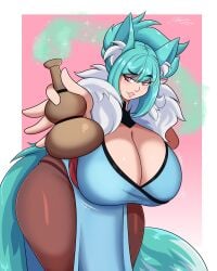 artjwink ass big_ass big_breasts breasts bubble_ass bubble_butt cleavage female furry huge_ass huge_breasts jwinkz tagme thick_thighs wide_hips