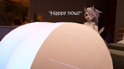 16:9 2025 3d 4_fingers 4k absurd_res anthro big_breasts breasts canid canid_demon canine coriponer demon digital_media_(artwork) english_text female fingers fur hellhound helluva_boss hi_res huge_breasts hyper hyper_breasts looking_at_viewer loona_(helluva_boss) mammal mythological_canine mythological_creature mythology nude solo tail talking_to_viewer text white_body white_fur widescreen