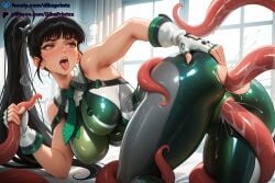 1girls ahe_gao ai ai_assisted ai_generated anal anime artist_name ass black_hair blush bodysuit breasts brown_eyes consensual_tentacles dibzprintz double_penetration eve_(stellar_blade) fansly female fingerless_gloves gloves hi_res high_quality high_resolution highres large_breasts latex long_hair necktie open_mouth ponytail pussy rolling_eyes saliva skin_tight solo stellar_blade sweat tentacle tentacle_sex tongue tongue_out torn_clothes uncensored vaginal_penetration watermark white_gloves