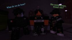 3boys 3d antochan clothed comic comic_page dialogue english_text faceless roblox robloxian tagme text