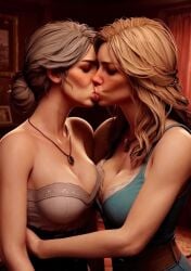 2girls ai_generated animated civitai cowgirl cowgirl_outfit hailuoai kissing mikey-rg97 no_sound red_dead_redemption_(series) rockstar_games sadie_adler shorter_than_30_seconds tagme tammy_aberdeen video western yuri yuri