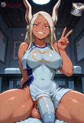 1futa 2025 ai_generated balls big_breasts brown_body brown_skin dark_skin dark_skinned dark_skinned_futanari dickgirl flaccid flaccid_penis futa_only futanari high_resolution highres huge_breasts ilfb large_breasts legs legs_apart legs_spread long_hair looking_at_viewer looking_away looking_down mirko more_at_source my_hero_academia peace peace_sign rabbit rabbit_ears rabbit_girl red_eyes rumi_usagiyama smile smiley_face smiling smiling_at_viewer solo solo_focus solo_futa sweat sweatdrop sweating sweaty sweaty_body sweaty_breasts testicles v white_hair